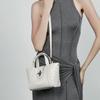 Women's Genuine Leather Alligator Pattern Handbag Niche Design Small Vegetable Basket Tote Commuter Crossbody Bag