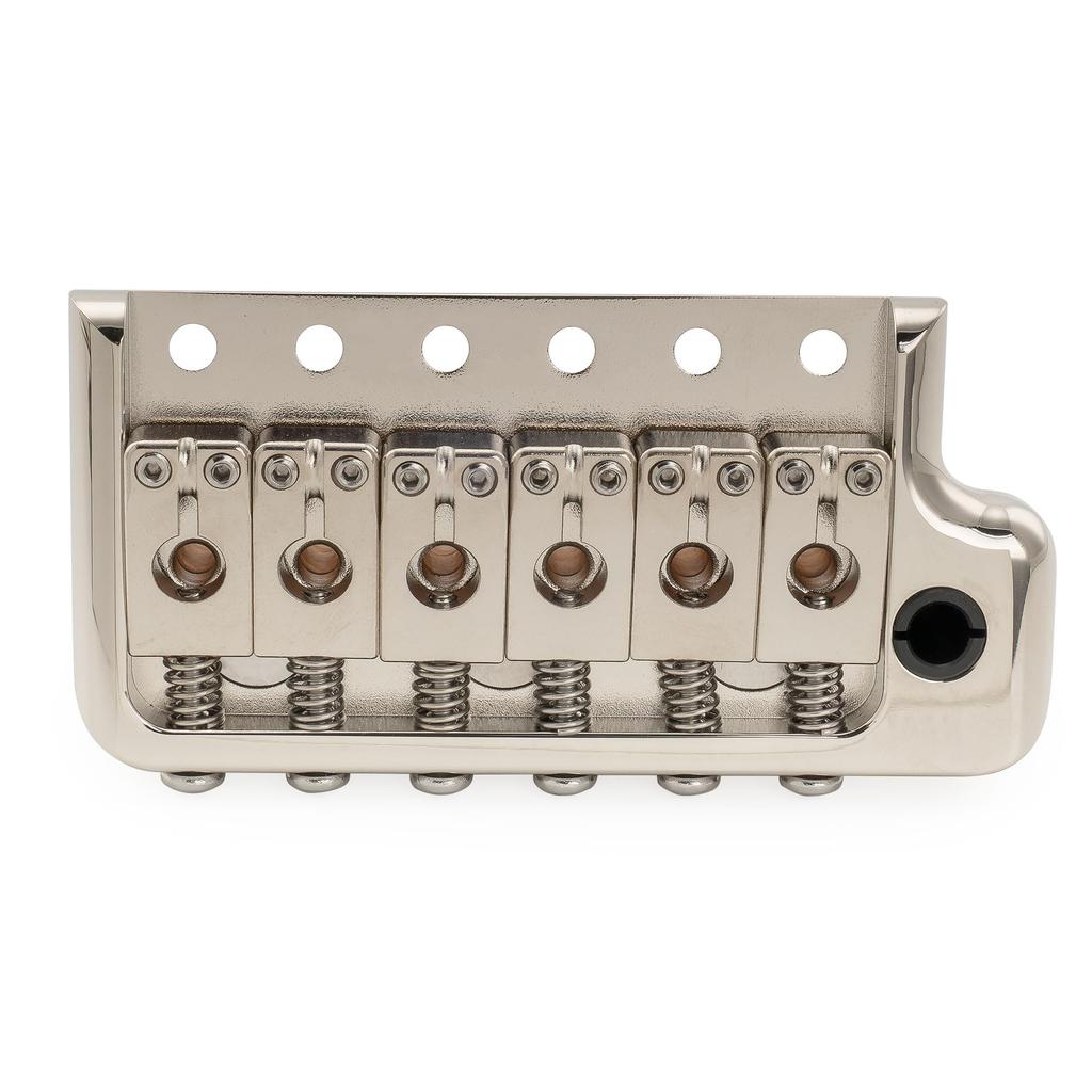 Musiclily Ultra BV022 6-Point Knife-Edge Tremolo Bridge, Nickel, 10.5 Mm String Spacing, 36 Mm Brass Block