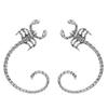 Gothic Black Scorpion Ear Cuff Punk Hip Hop Simulation Scorpion Ear Wrap Fashion Halloween Party Statement Non Piercing Ear Jewelry for Women Men