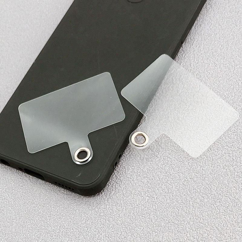 5 Peças Alça de Celular Patch Masculino Anti-Perda Conexão Fixa da Carteira Capa Pingente Sem Furo para Lanyard Clipe Transparente