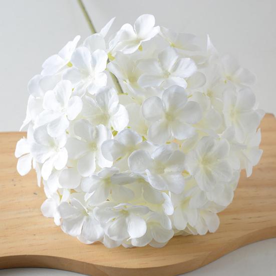 Realistisch wirkende künstliche Hortensie, 68,5 cm (27 Zoll), große Kunsthortensie aus Seide mit langem Stiel, ideal für Vase, Hochzeit, Party, Tischdekoration oder als Tischdekoration für Zuhause.