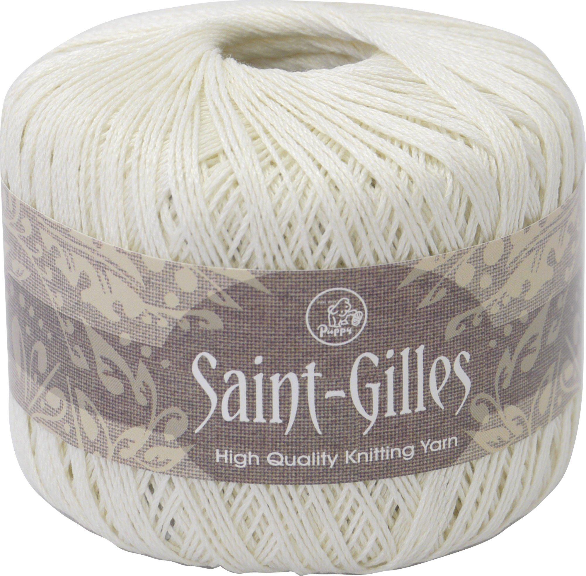 

Puppy Fine Yarn Pack of 10000255 Saint-Gilles Col.101 White, 25g, Approx. 130m, 5,