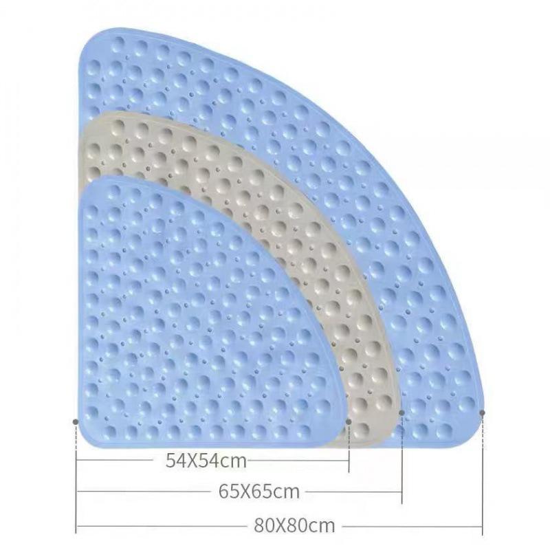 Fan-Shaped Anti-Slip Bathroom Massage Mat