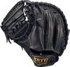 ZETT Youth Baseball Softball Ground Black BJCB76522F Catcher's Mitt, Hero, Left-Handed Throw, (1900),