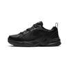 Nike Air Monarch 4 Slip Resistant, Abrasion Resistant, Lightweight Low Top Chunky Sneakers Unisex Black Silver 415445-001(Team129-)