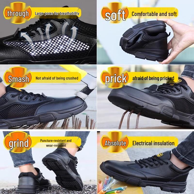 GUYISA Men's 10KV Insulated Steel Toe Safety Shoes