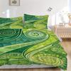 3pcs Spiral Patterns Soft and Comfortable Breathability, Bedding Set, Machine Washable, Suitable for All Seasons170