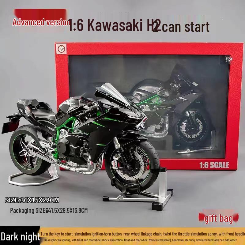 Kawasaki H2R 1:9 Alloy Model Motorcycle Toy Gift