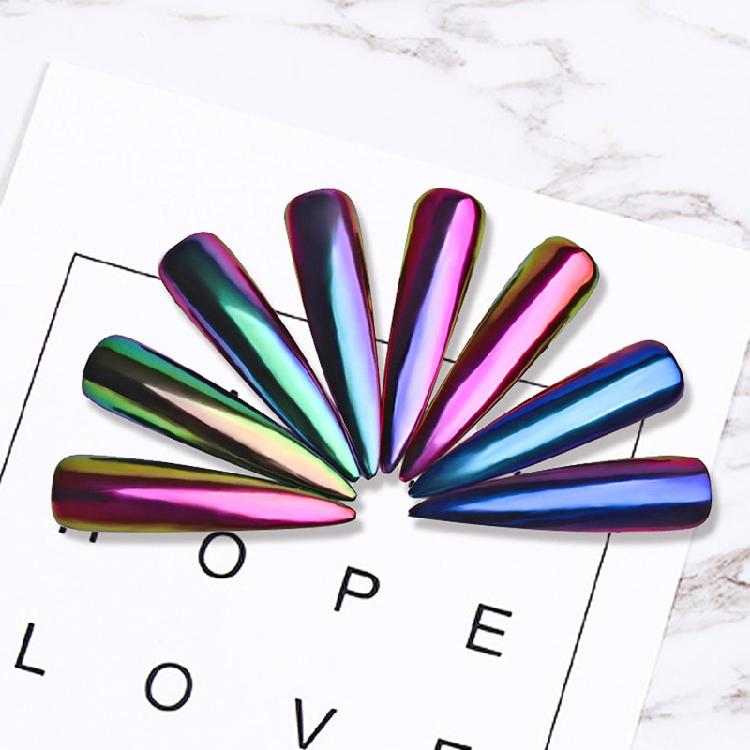 Chameleon Mica Powder,Chameleon Pigment Powder for Flakes Eyeshadow, Nail Art