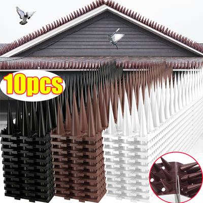 10 Rows 450CM Plastic Anti-Bird Spikes Garden Anti-theft Deterrent Spike Fence Wall Pigeon Cat Proof Prevent Tools Anti Climb Cat Spike