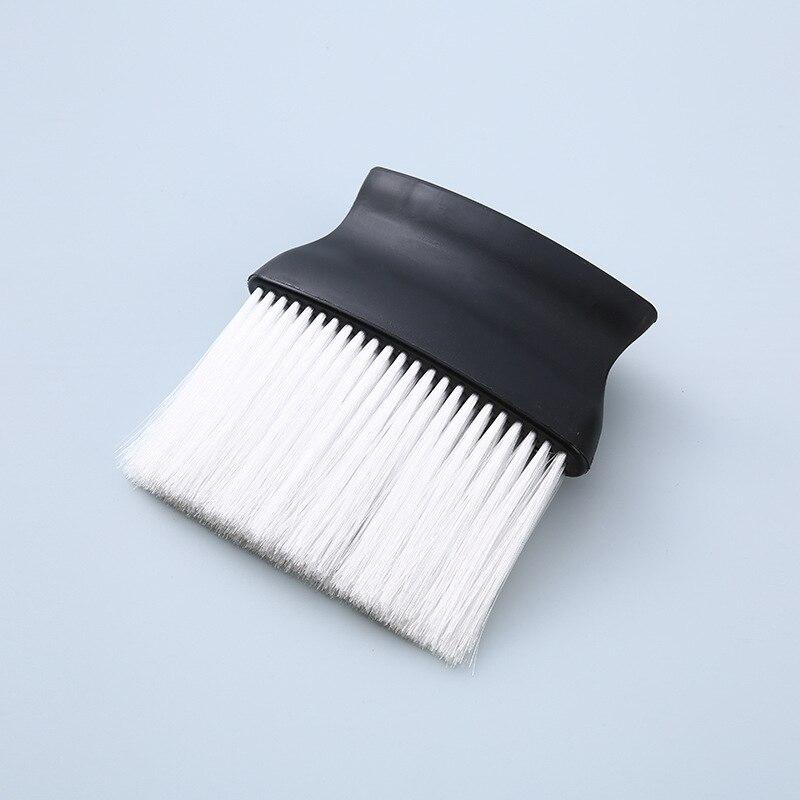 Brosses à épousseter noires pour le visage et le cou, brosses de nettoyage pour cheveux et barbe, outil de coiffure professionnel et doux pour salon de coiffure