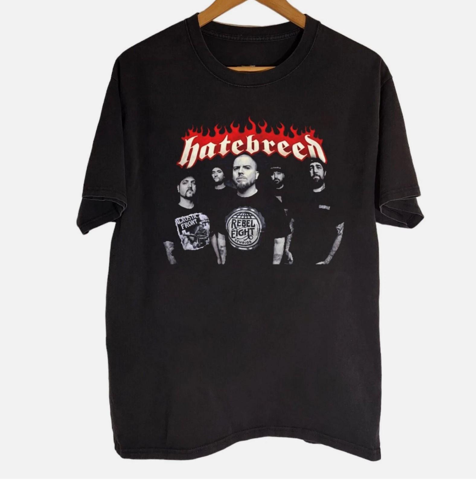 RARE Hatebreed Band Black Cotton Unisex S-5XL Shirt OM309 XXXXL