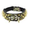 Cool Spikes Studded Dog Collar 2" Wide PU Leather Large Dogs Collars Pitbull German Shepherd Big Dogs Collars Pet Supplies XS-L