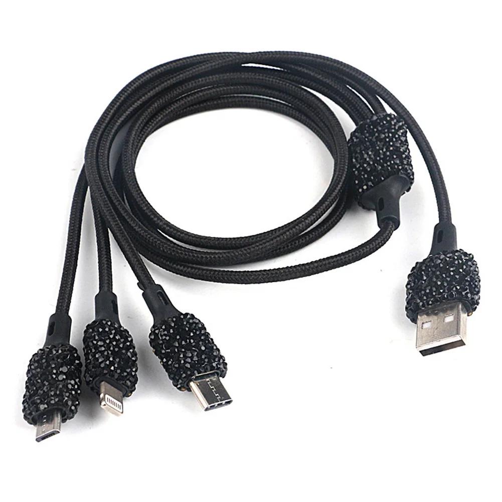 Ładowarka Samochodowa Wysadzana Diamentami Ładowarka Młotek Bezpieczeństwa do Telefonu Samochodowego Podwójne USB Szybkie Ładowanie Diamentowa Ładowarka do Telefonu Samochodowego Ze Stopu Aluminium
