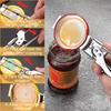 1/2pc New Non-slip Stainless Steel Can Opener Adjustable Bottle Opener Adjustable Multifunctional Stainless Steel Can Opener