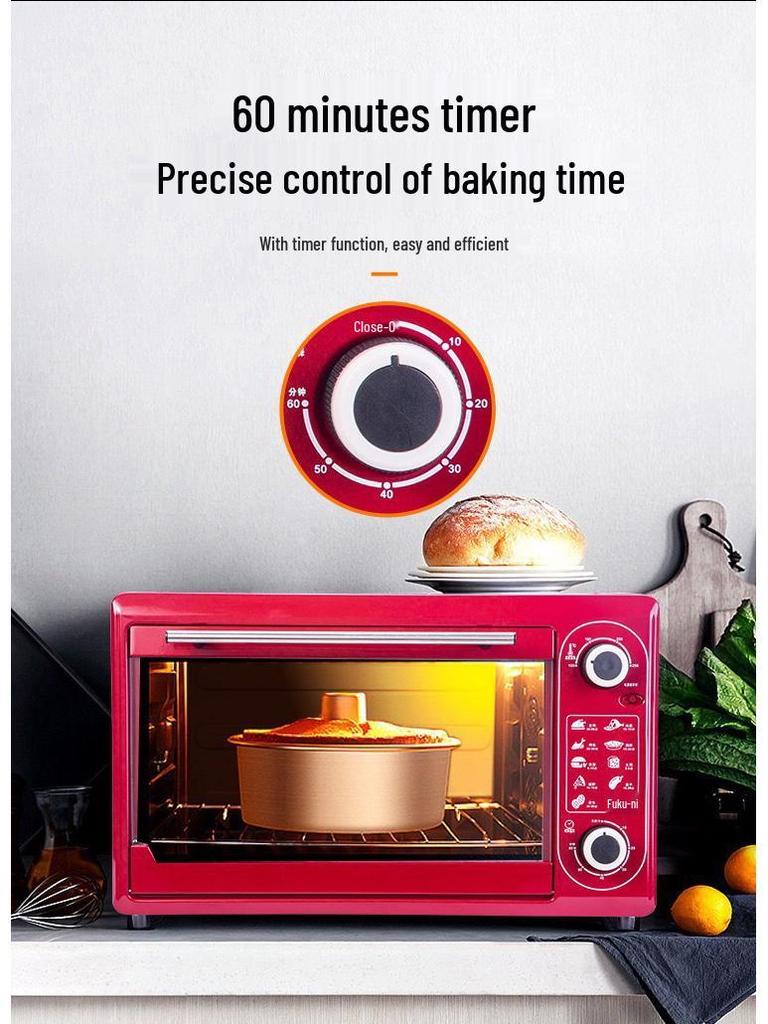 Dual-Layer 22L/48L Multi-Functional Household Electric Baking Oven - Ideal for Large Capacity Baking