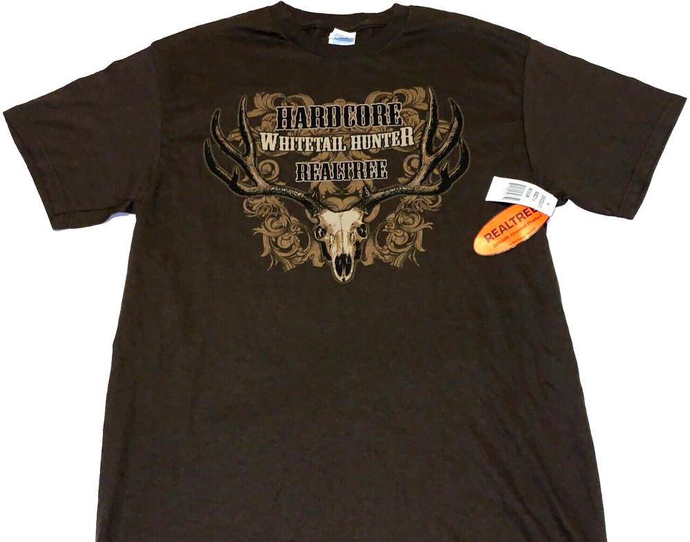 Rare! Vintage 2010s Realtree Hardcore Whitetail Deer Hunter T-Shirt New! NWT MED Unisex T-Shirt