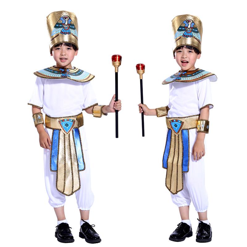 Adult Egyptian Pharaoh Cleopatra Costume: King Prince Robe Cosplay