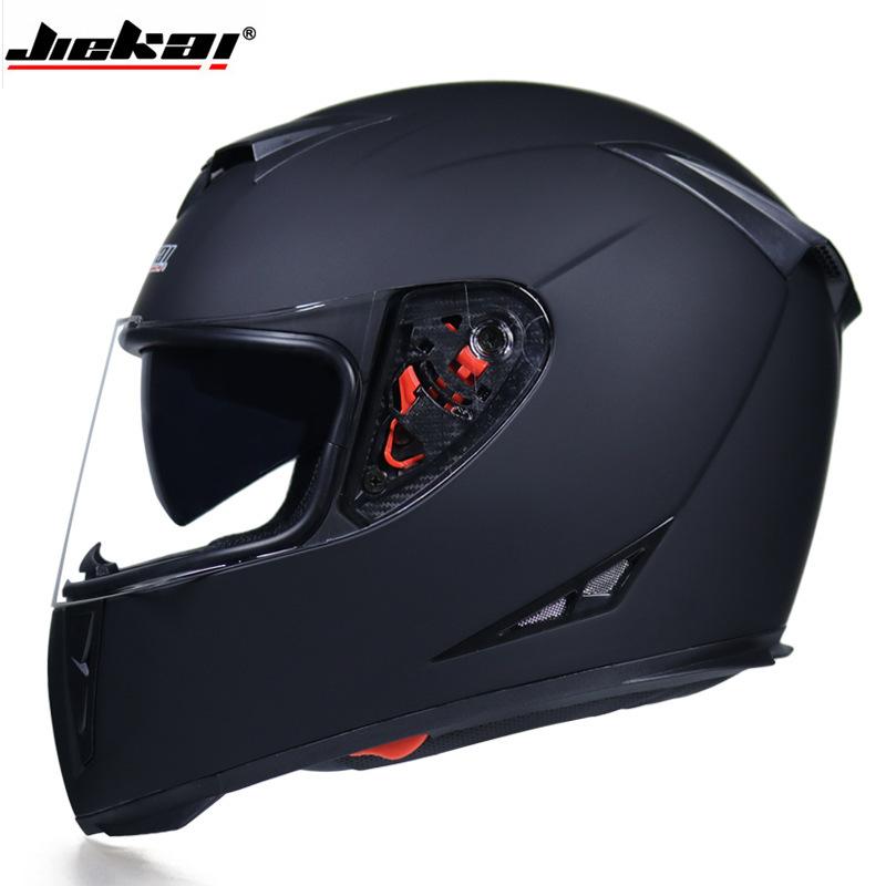 Electric Vehicle Bicycle Helmet Men's and Women's Full Helmet Full Cover Type Personalized Four-season Double Lens Warm Anti-fog Cap