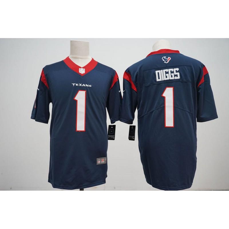 Houston Texans NFL Football Jersey Mens Sportswear Performance Tee Fall Winter Breathable Fan Apparel