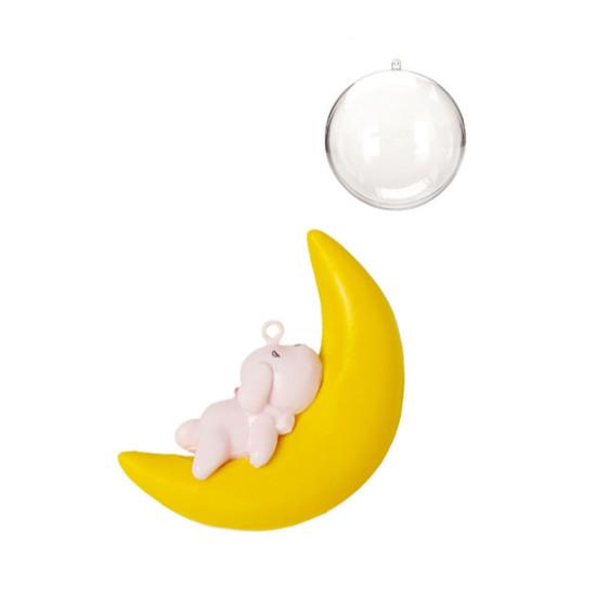 

Плавающее украшение «Лунный медведь» Милый мини лунный медведь Аксессуар для аквариума для подводного ландшафта Украшение для аквариума Dog