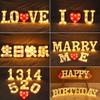 "Romantic LED Letter Lights: Perfect for Proposals, Birthday Decorations, and Event Styling"