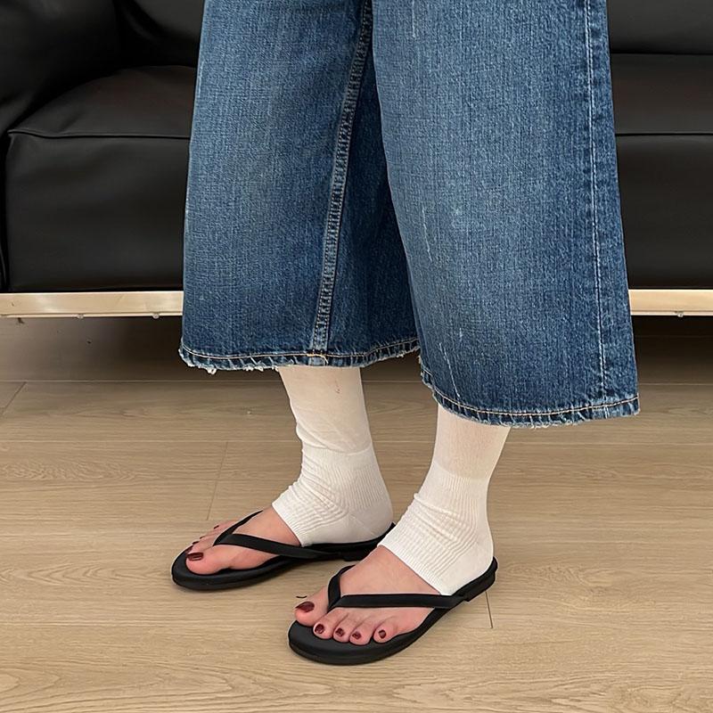 

Fashion Fashion Round Toe Ladies Flats Slippers Shoes Female Summer Beach Slides Women Flats Slippers Shoes Sandals Flip Flops 35 чёрный