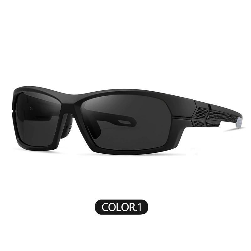 

2026 Polarized Sports Cycling Sunglasses TR90 Frame for Men Square Sun Glasses Motocross Goggles Fishing Outdoor Shades Eyewear