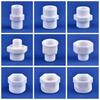 POM Plastic Double-Ended Nipple/Extension Adapter, High-Temperature Resistant, Outer Thread 4/6/1-inch Reducing Coupling