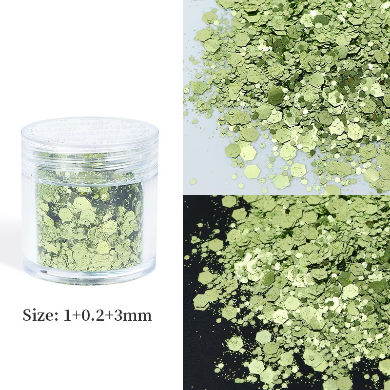 10ml Mixed Hexagons Glitter Flakes For Epoxy Resin Pigments Loose Sequins DIY Silicone Mold Filling Material Resin Craft Fillers