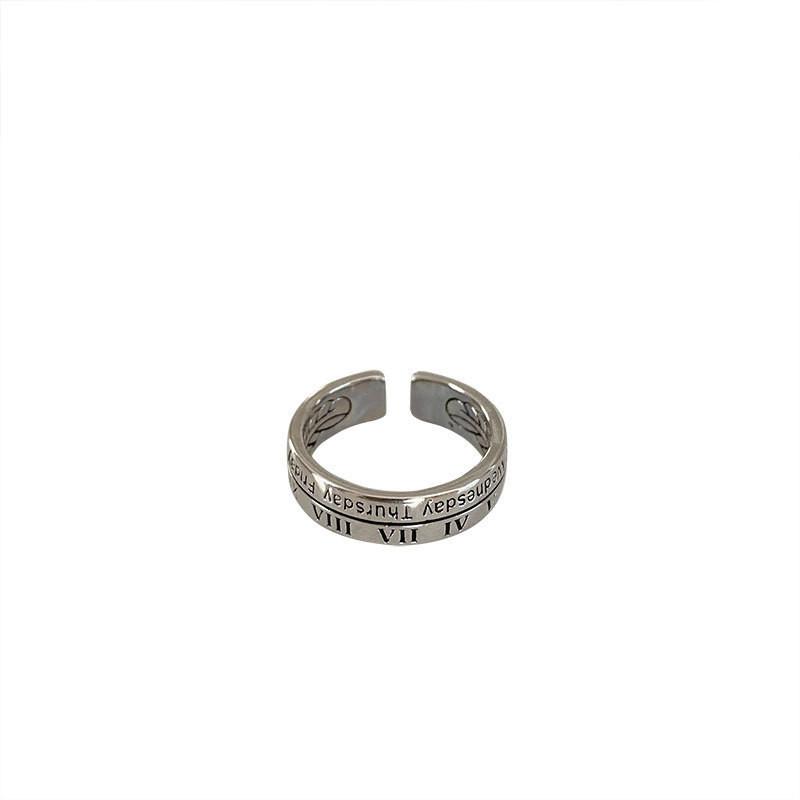 925 Silver Unique Ring For Women Ideal For Ins Style And Minimalist Fashion With Adjustable Size
