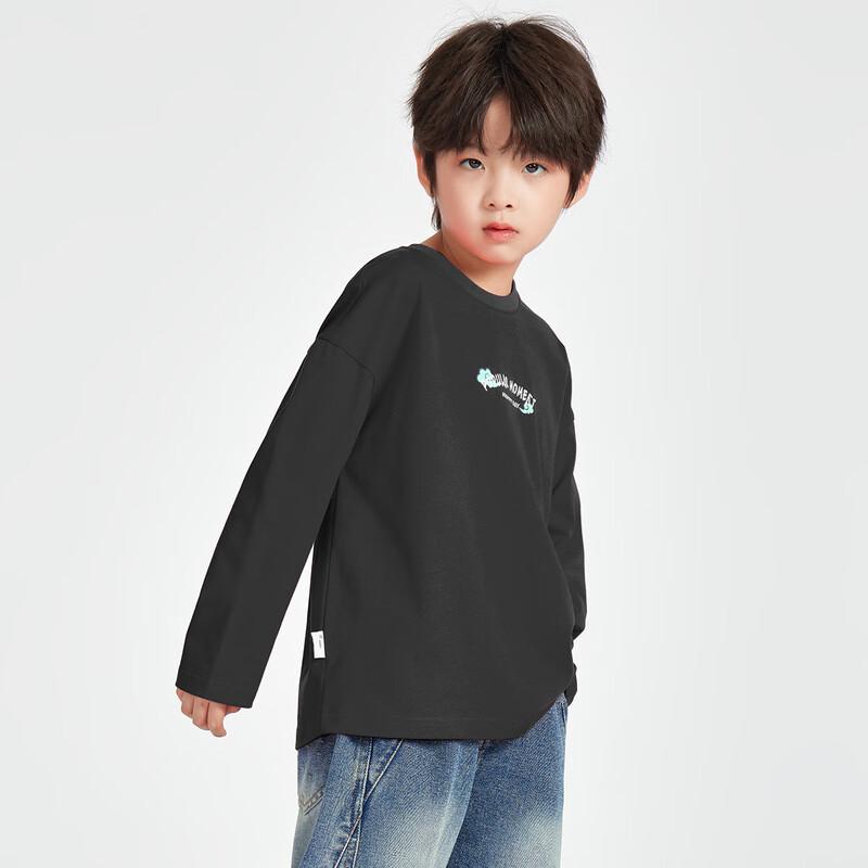 Boys' New Chinese Style Dragon Pattern Pure Cotton Long Sleeve T-shirt