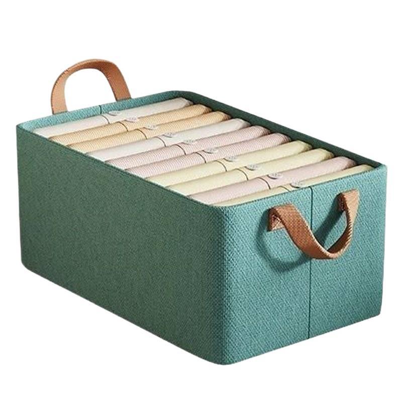 Steel Frame Large Capacity Foldable Storage Box for Toys, Clothes, Pants, and Wardrobe Organization