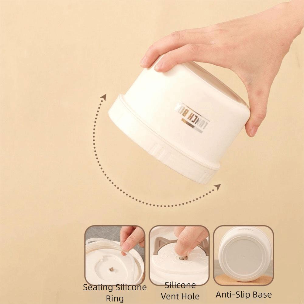 Round Heat Preservation Lunch Box Large Capacity Fresh-keeping Box Practical Food Container  Office