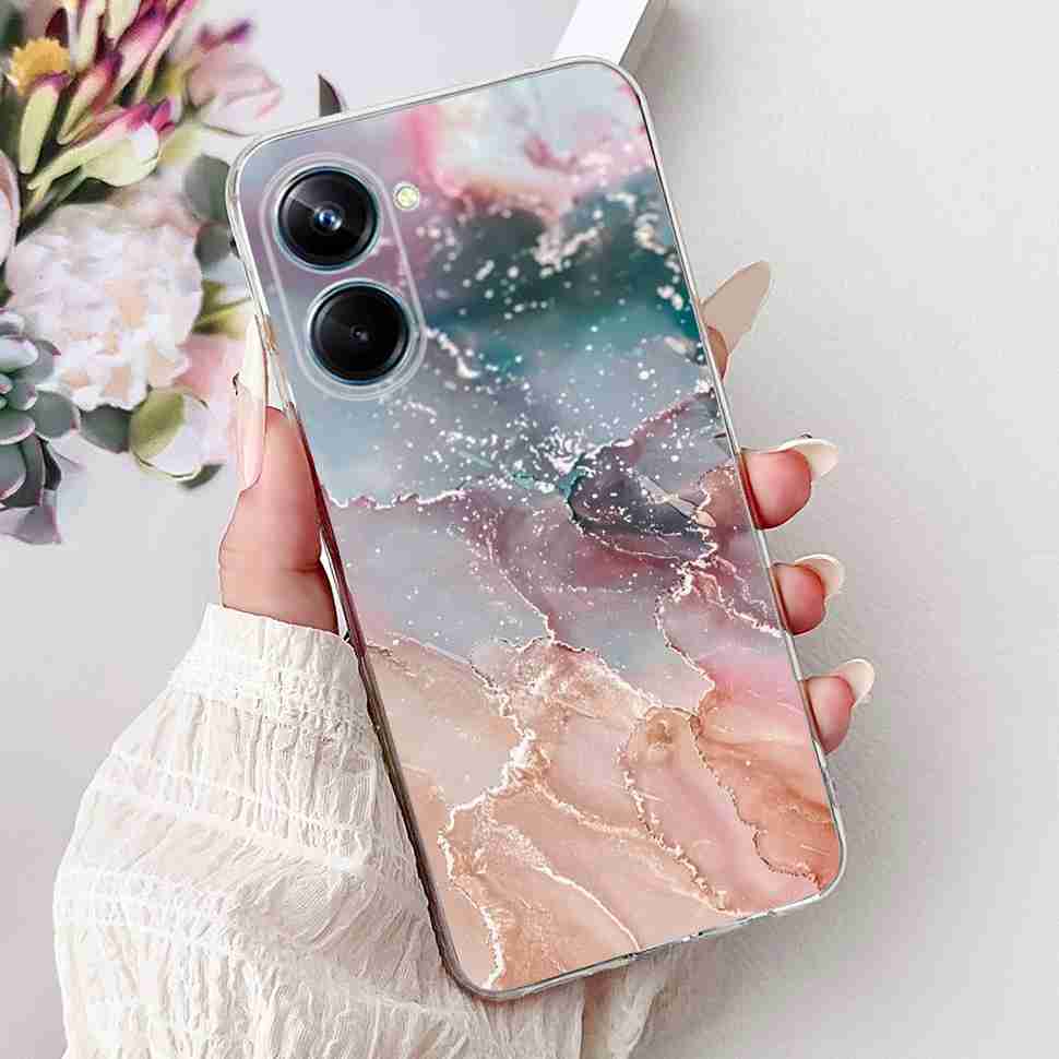 For Realme 10 Pro 5G 6.72" Case New Popular Flower Pattern Soft Silicone TPU Cover For Oppo Realme 10Pro 5G RMX3663 Bumper Shell
