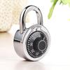 Metal 3  Digit Code Wheel Rotary Padlock Cipher Safe Lock Password Lock Combination Padlock