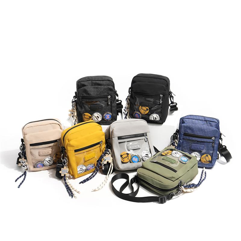 Mobile Phone Bag Unisex Small Square Bag Commuter Water-repellent Crossbody Bag