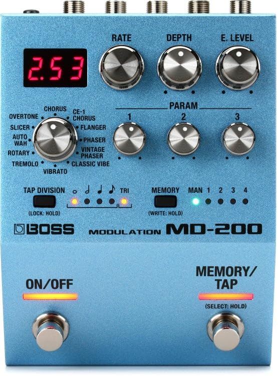 BOSS Modulation 12 types of modulation compact for MD-200 Pedal effects, size, guitar.
