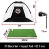 JINGGENG Golf Practice Hitting Cage & Net Set