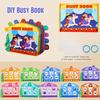 1-10 Quantity Word Cognition Montessori Quiet Busy Book DIY Kids Busy Book Toy  Children