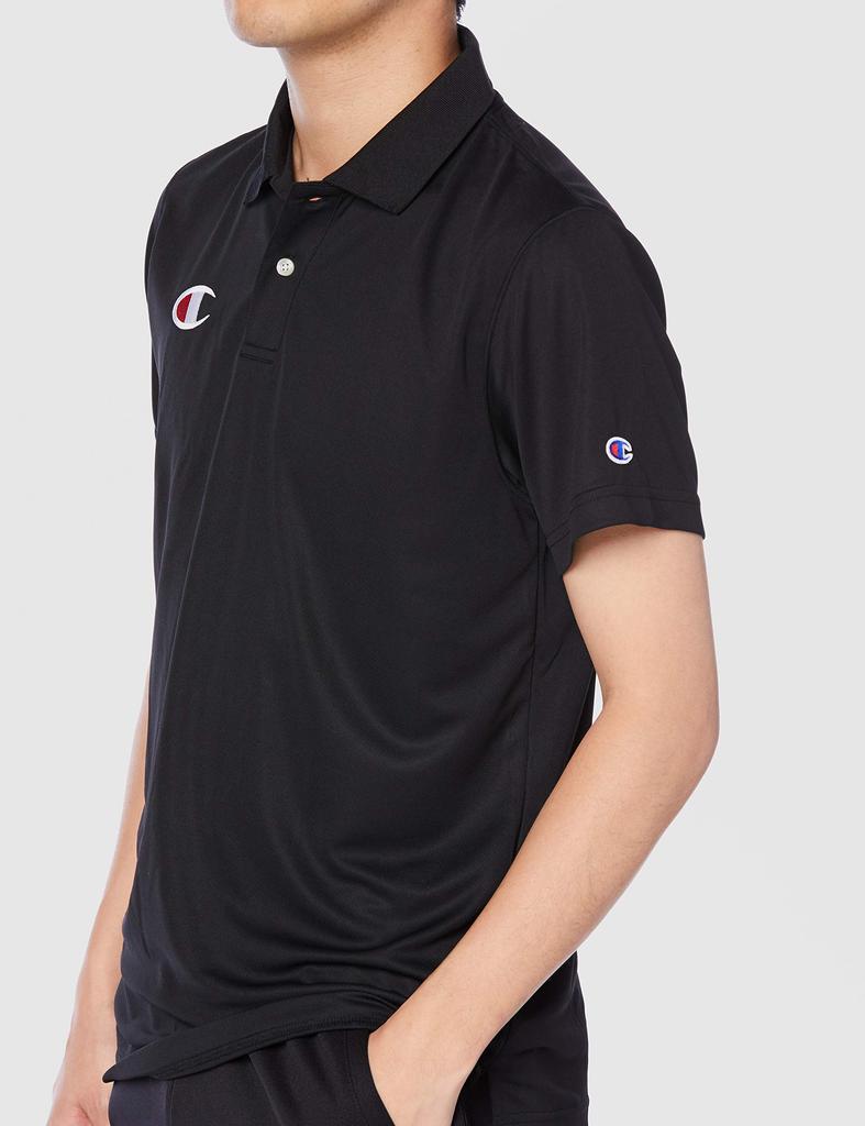 Champion Polo Shirt Size M Men's C3-PS391, Black, (Japan Size)
