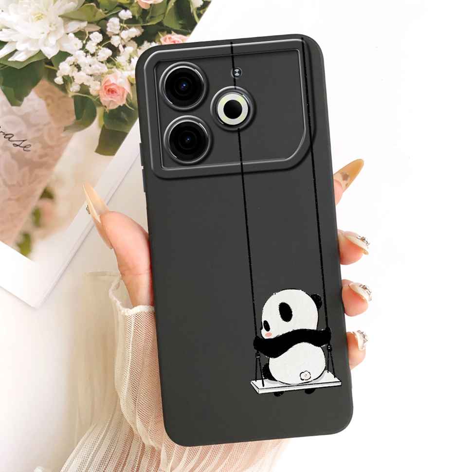 For Tecno Pova 6 Neo Case Pink Cherry Cartoon Silicone Phone Casing Tecno Pova6 Neo 6Neo LI6 Case Protection Back Cover