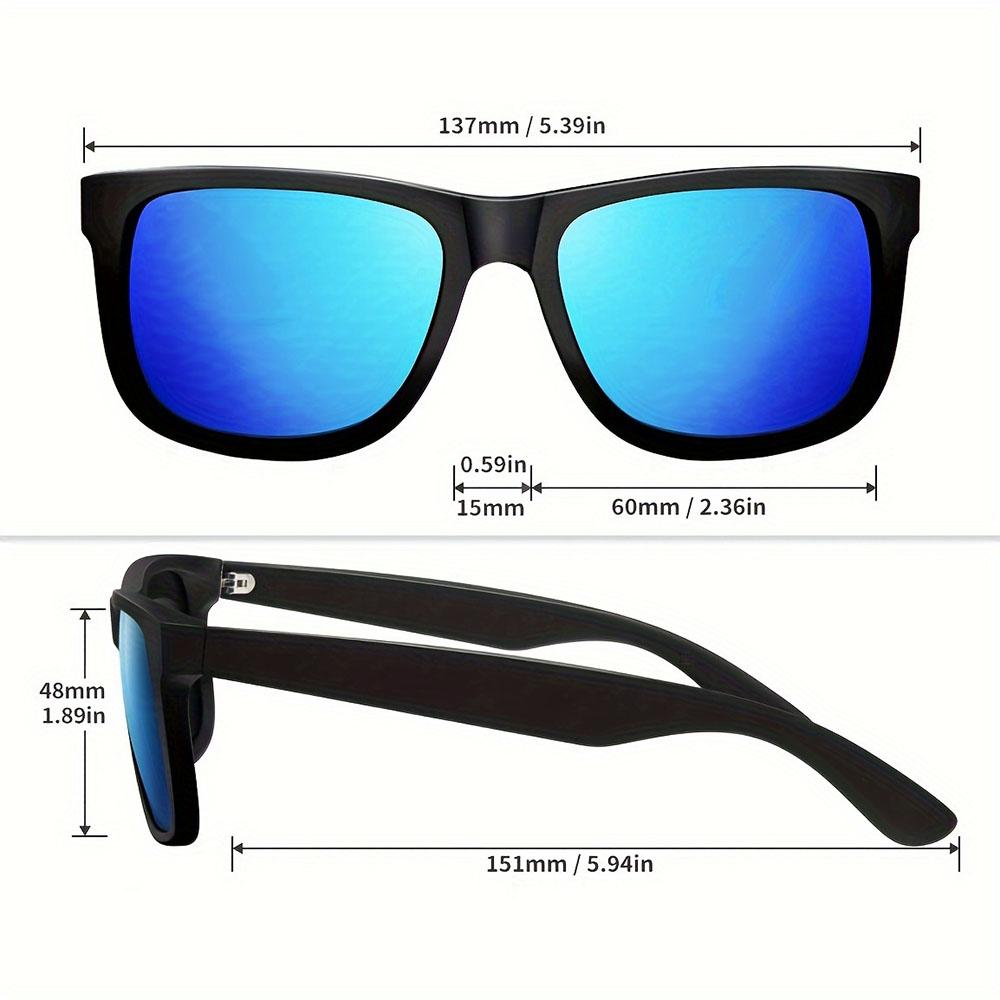 3PCS Fantasy Classic Square polarized fashion glasses for men and women outdoor sports party vacation travel driving fish