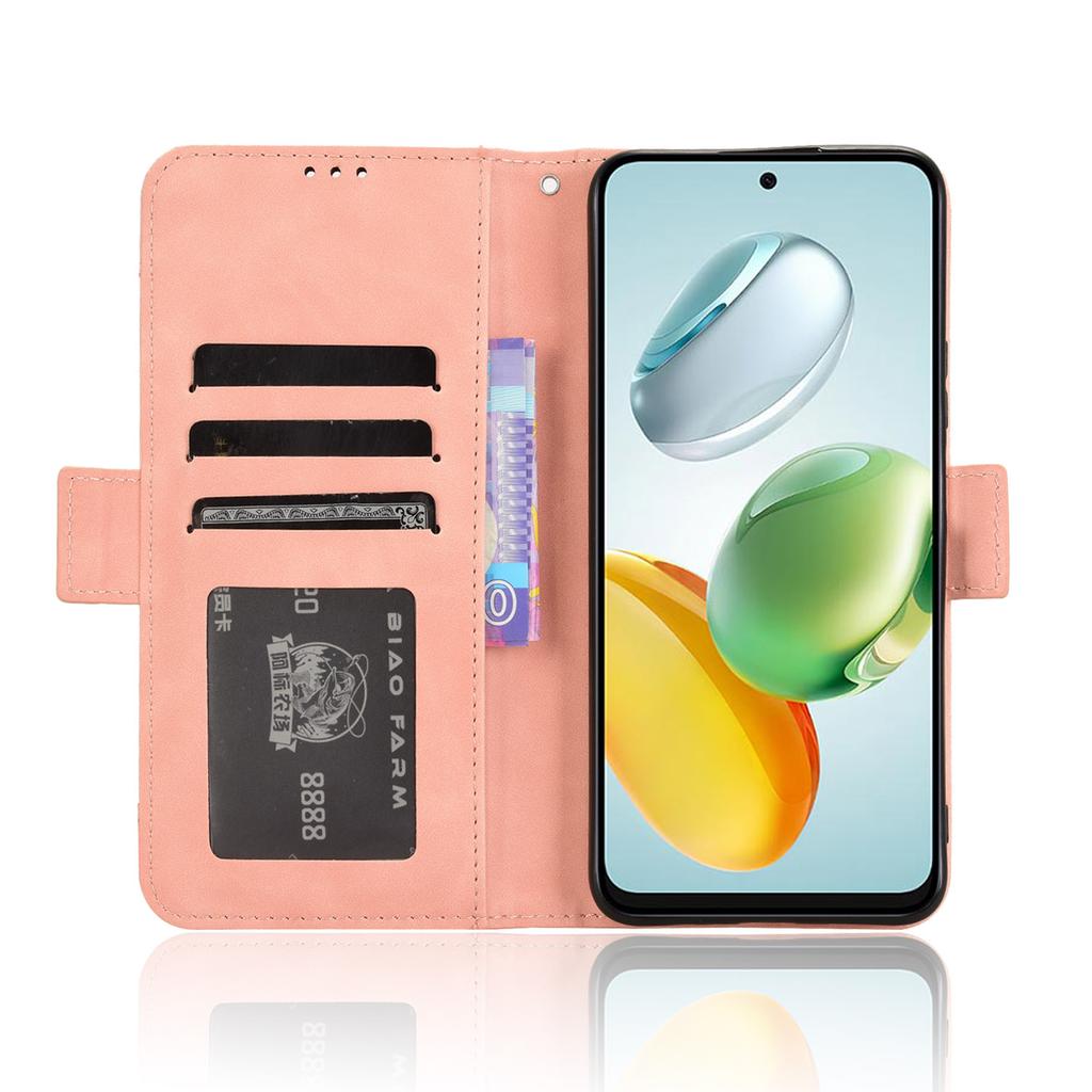 For Honor X7c 4G/200 Smart 5G/Play 60 Plus 5G/Play 9T Stand Case Multiple Card Slots Leather Wallet Phone Cover
