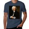 Johann Sebastian Bach Portrait Tshirt Soft Casual Short Sleeve Cotton Tee Tshirt