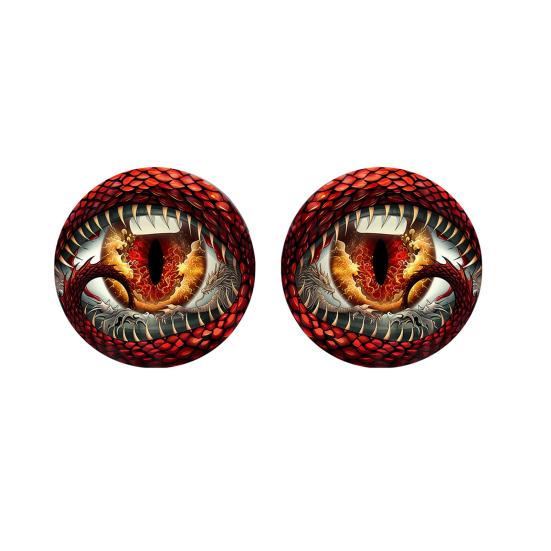 1 Pair Beast Eyes Car Headlight Decals Realistic Reptile Eye Stickers Waterproof PVC Easy Install Unique Car Accessories for Trucks &