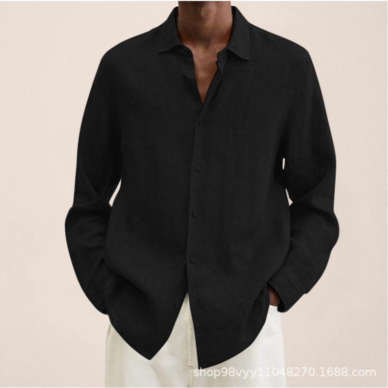 Nuova Camicia da Uomo Stampata a Maniche Lunghe Autunnale, Top alla Moda Versatili Casual
