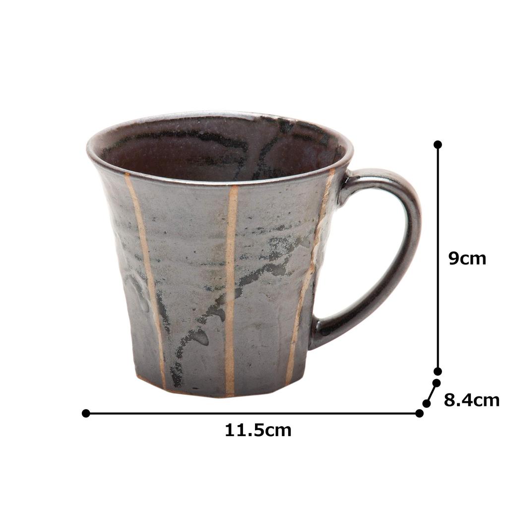 Shino Brown Stripe Mug 21531