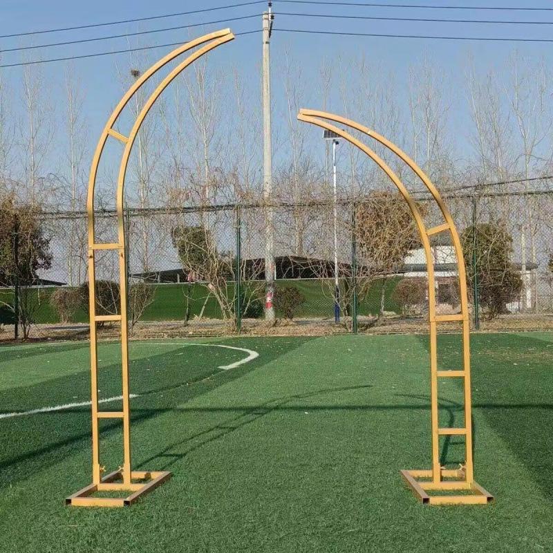 New Outdoor Wedding Arch Flower Stand - Ox Horn Gate Decoration