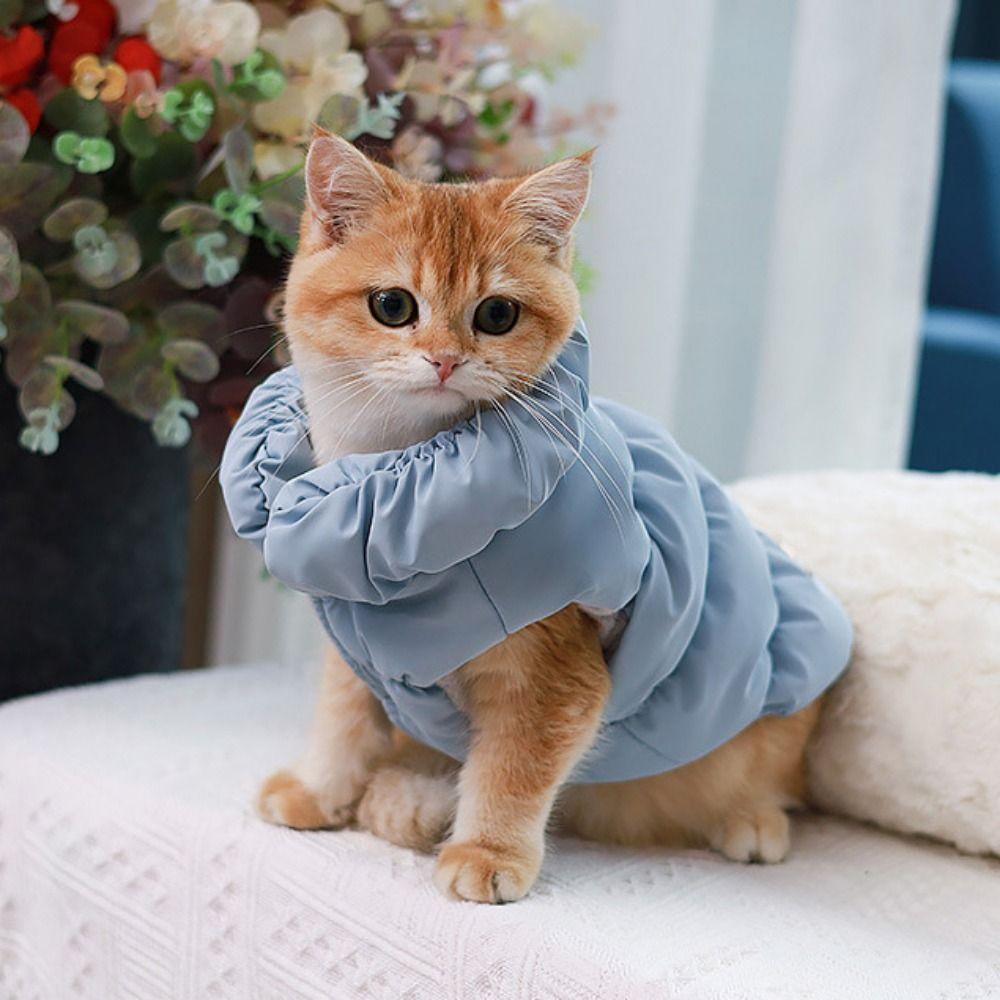 Polyester/Cotton Warm Dog Turtleneck Coat Soft Warm Winter Warm Dog Jacket With D Rings Comfortable